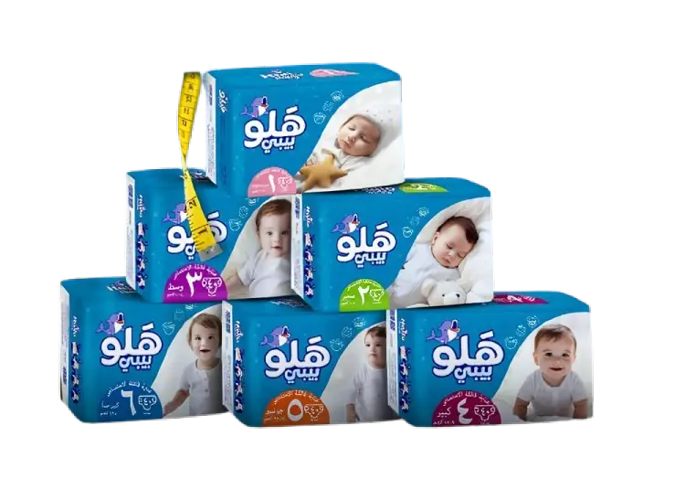 أفضل أنواع حفاضات الأطفال لا تسبب حساسية ومانعة للتسريب، بجودة عالية.